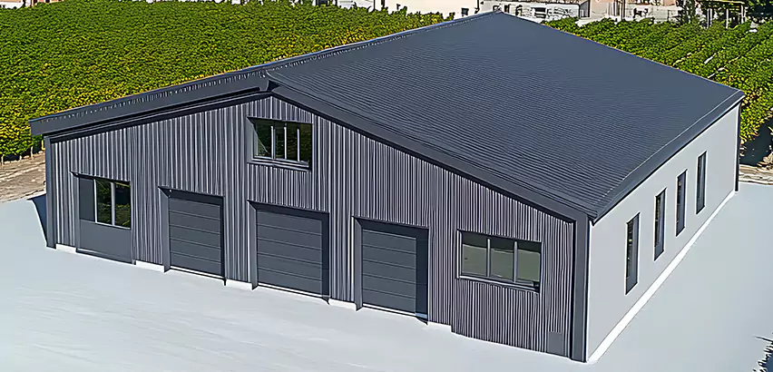 Corrugated Garage Roof Repair in Tuttle