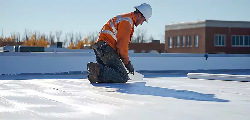 Flat Roof Drain Installation in Tuttle