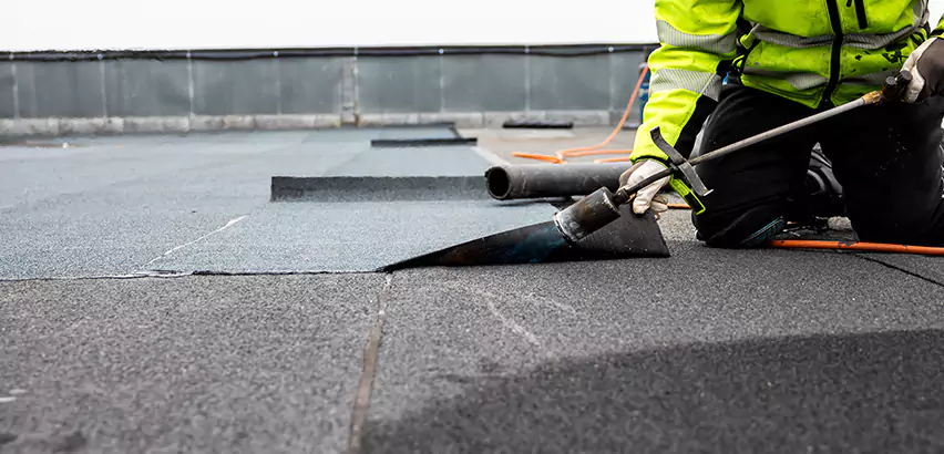 Residential Flat Roof Repair in Tuttle