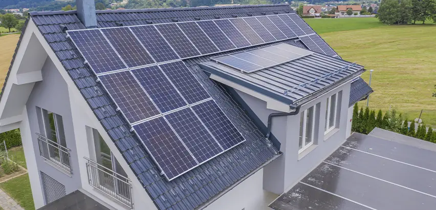 Residential Solar Roof Installation in Tuttle