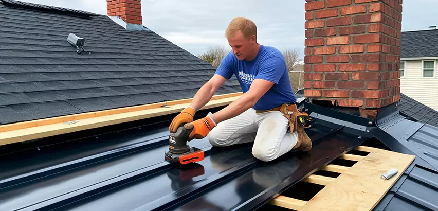 Metal Roof Leak Repair in Tuttle