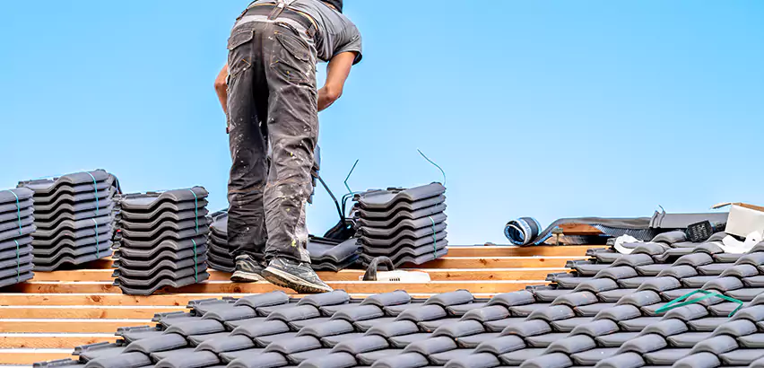 Replacing Tile Roof Underlayment in Tuttle