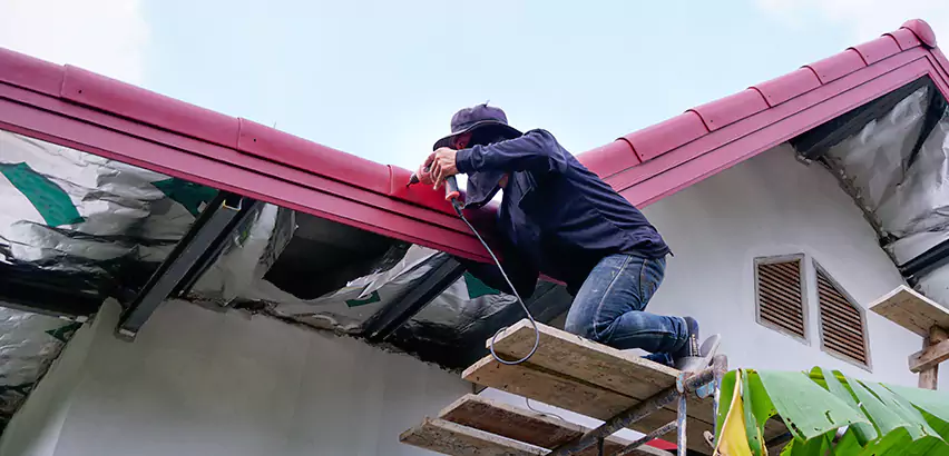 Residential Wind Damage Roof Repair in Tuttle
